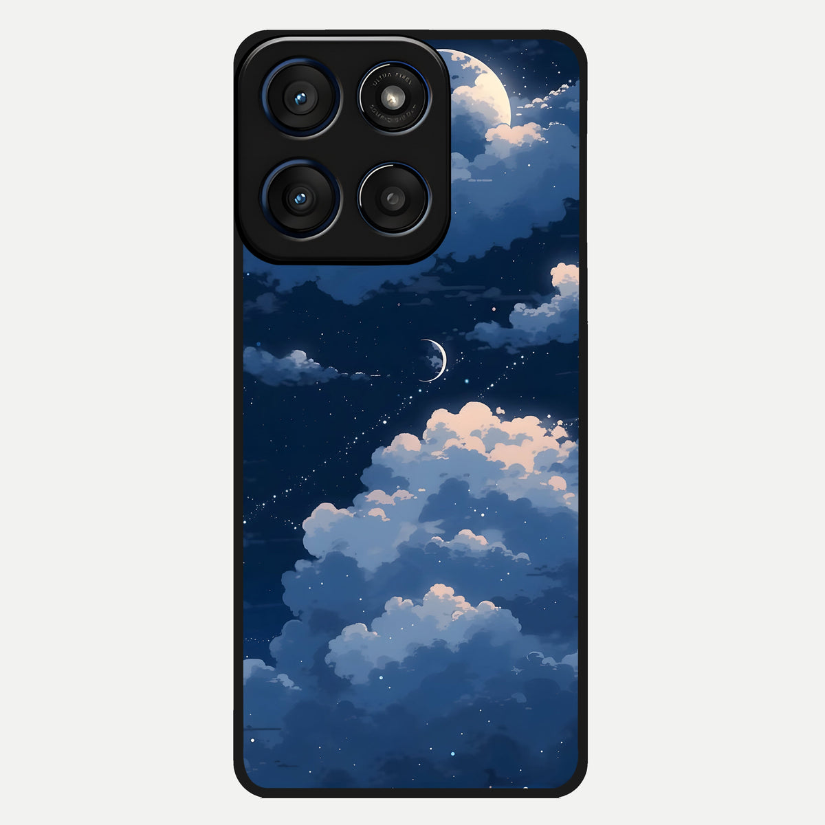  Moon Dream Haze Glass Case For Moto Edge 60 back cover – full design glossy printed glass finish