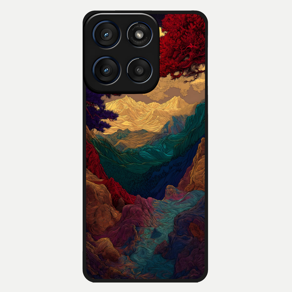  Mystic Valley Light Glass Case For Moto Edge 60 back cover – full design glossy printed glass finish