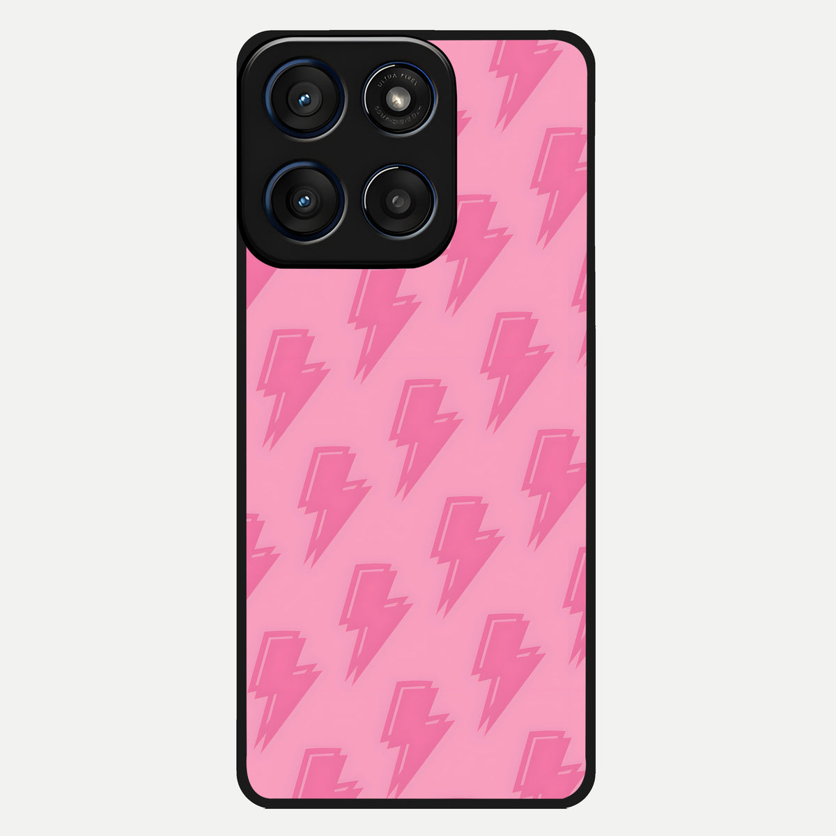  Pink Moo Magic Glass Case For Moto Edge 60 back cover – full design glossy printed glass finish
