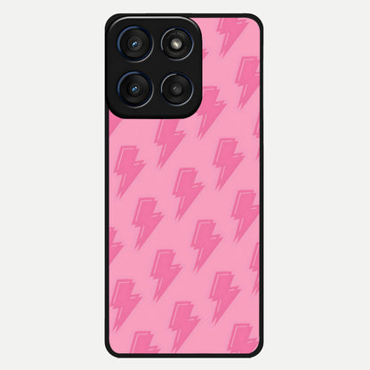  Pink Moo Magic Glass Case For Moto Edge 60 back cover – full design glossy printed glass finish
