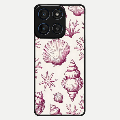  Pink Power Sparks Glass Case For Moto Edge 60 back cover – full design glossy printed glass finish