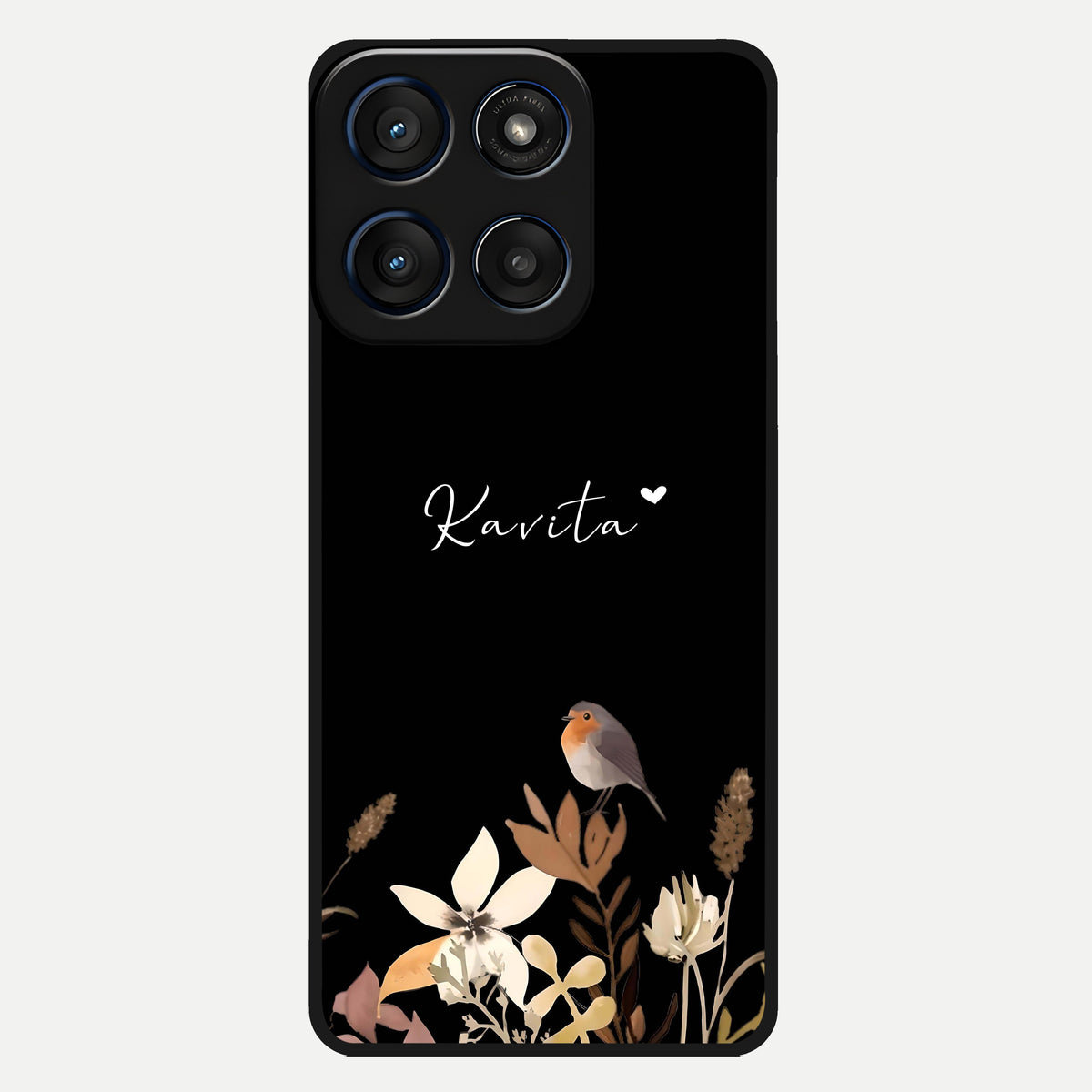  Quiet Garden Tune Custom Name Glass Case For Moto Edge 60 back cover – full design glossy printed glass finish
