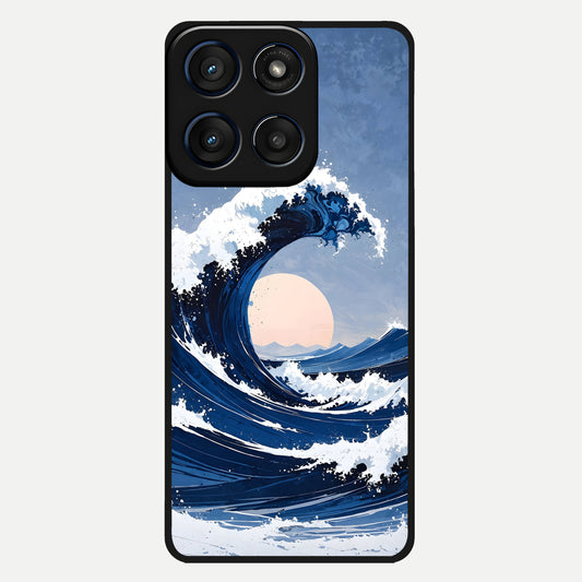  Rising Tide Power Glass Case For Moto Edge 60 back cover – full design glossy printed glass finish