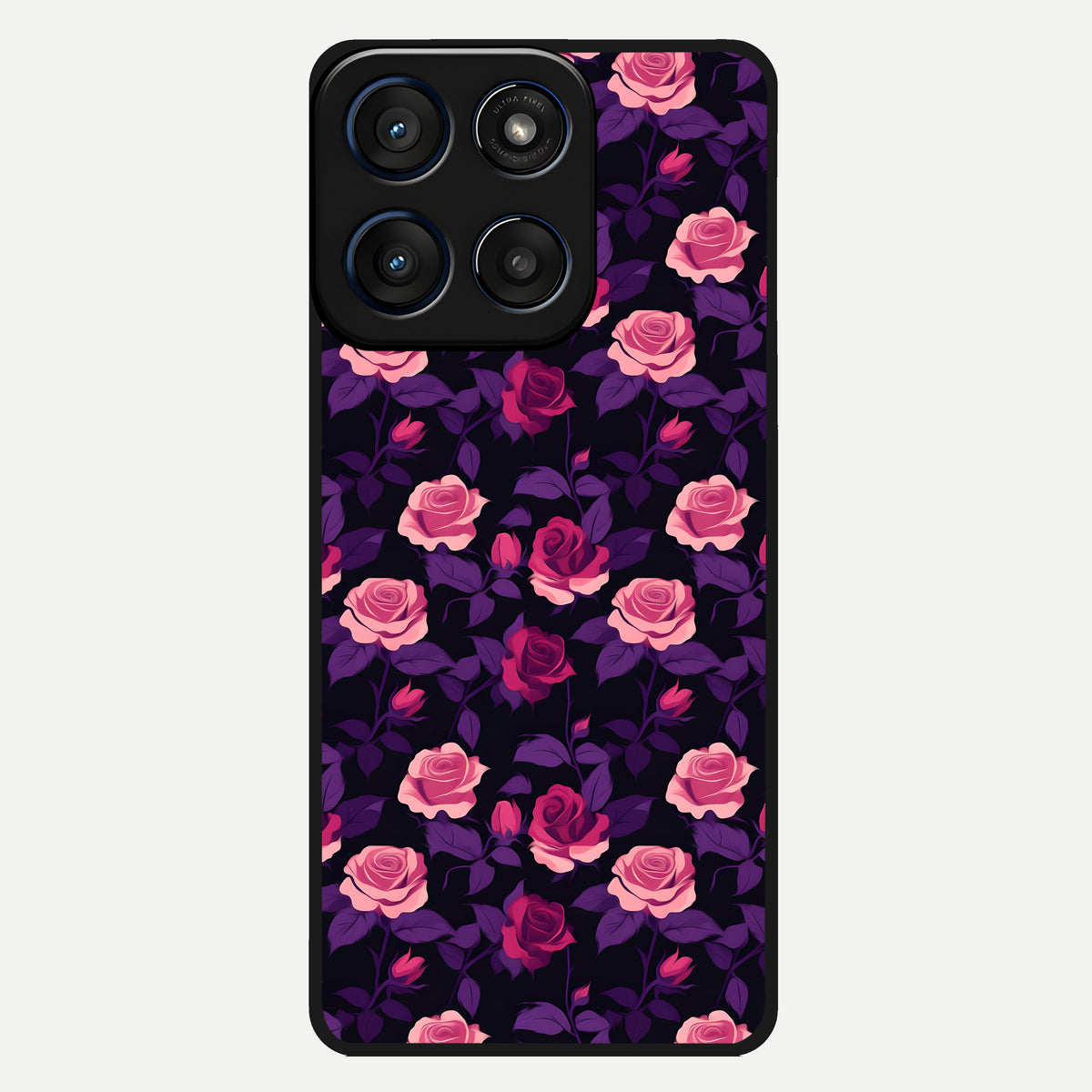  Rose Garden Twilight Glass Case For Moto Edge 60 back cover – full design glossy printed glass finish