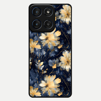  Royal Petal Dream Glass Case For Moto Edge 60 back cover – full design glossy printed glass finish