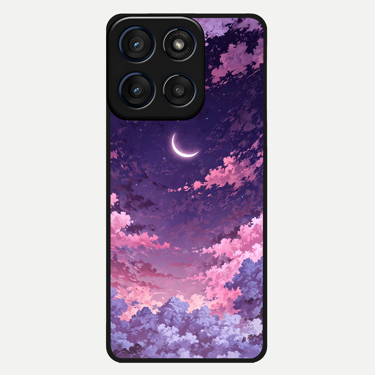  Sky Drift Clouds Glass Case For Moto Edge 60 back cover – full design glossy printed glass finish