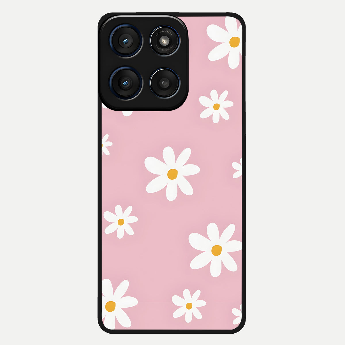  Soft Daisy Bliss Glass Case For Moto Edge 60 back cover – full design glossy printed glass finish