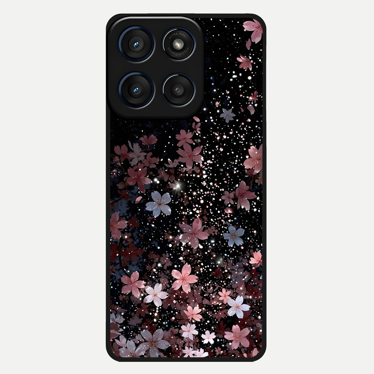  Starlit Flower Dreams Glass Case For Moto Edge 60 back cover – full design glossy printed glass finish
