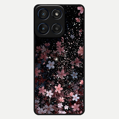  Starlit Flower Dreams Glass Case For Moto Edge 60 back cover – full design glossy printed glass finish