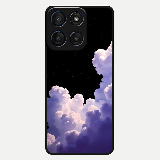  Starlit Night Whispers Glass Case For Moto Edge 60 back cover – full design glossy printed glass finish