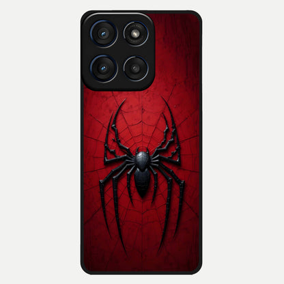  Superhero Web Emblem Glass Case For Moto Edge 60 back cover – full design glossy printed glass finish