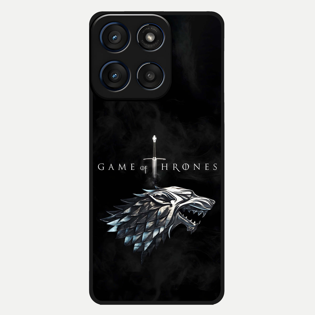  Throne Wolf Legacy Glass Case For Moto Edge 60 back cover – full design glossy printed glass finish