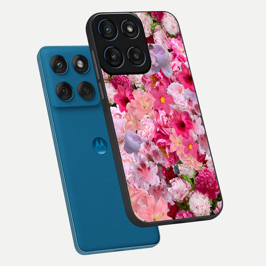  Bloom Crush Fantasy phone case For Moto Edge 60 showing premium glass back cover with detailed artwork