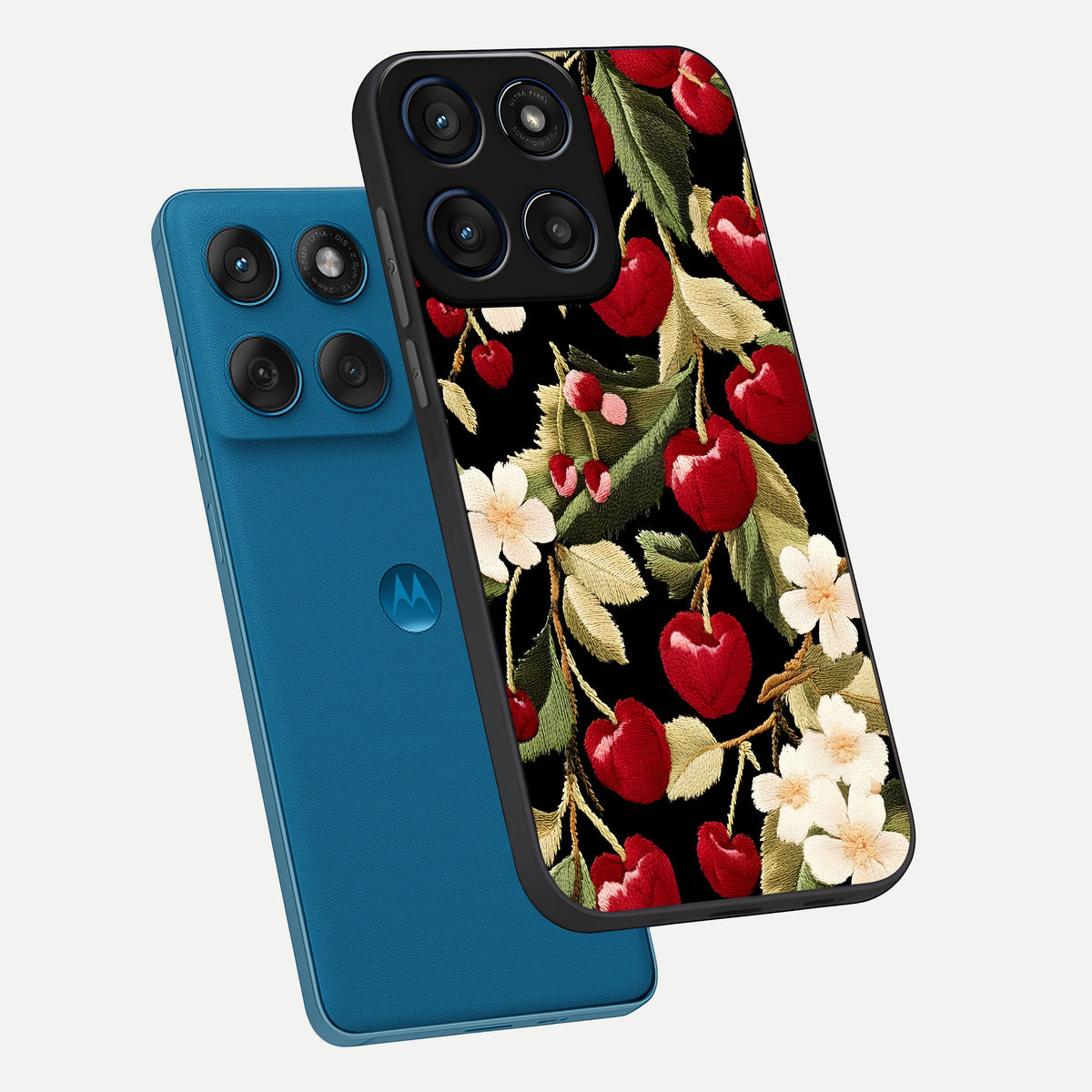  Blooming Spendor Bird phone case For Moto Edge 60 showing premium glass back cover with detailed artwork