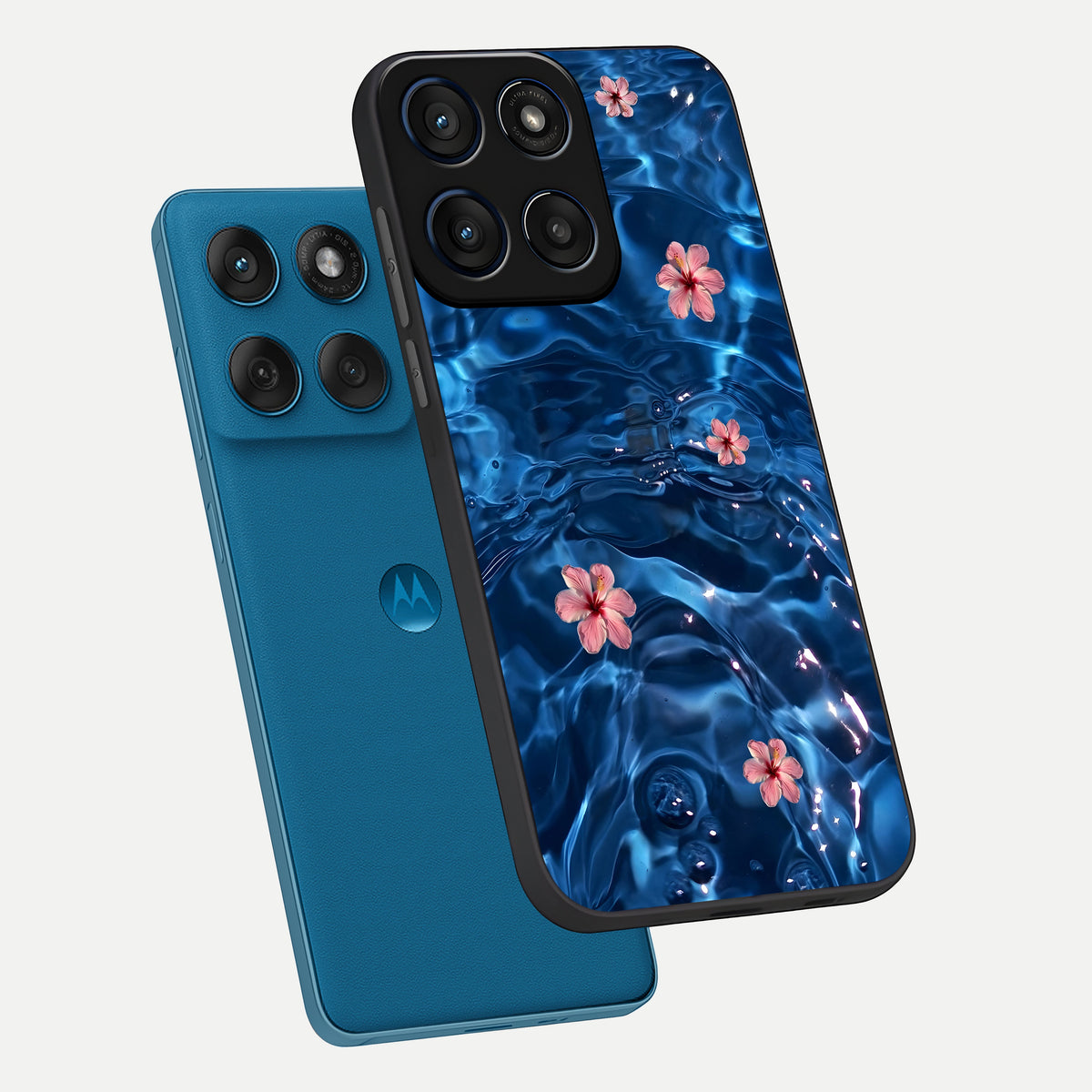  Bloom Thread Art phone case For Moto Edge 60 showing premium glass back cover with detailed artwork