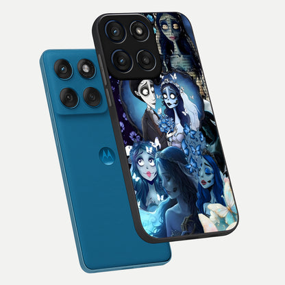  Butterfly Ghost Soul phone case For Moto Edge 60 showing premium glass back cover with detailed artwork