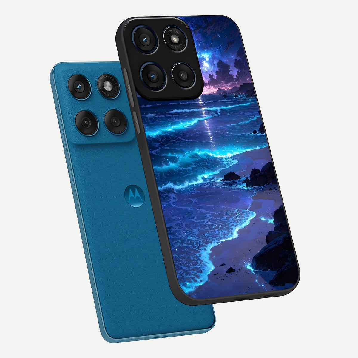  Classic Damn Look phone case For Moto Edge 60 showing premium glass back cover with detailed artwork
