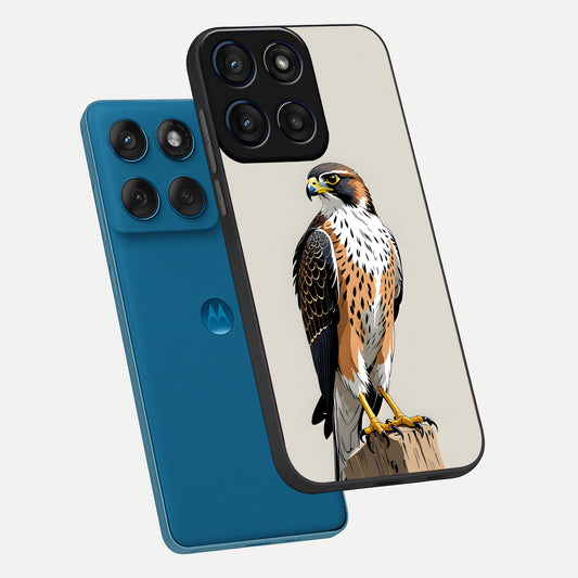  Clever Eagle phone case For Moto Edge 60 showing premium glass back cover with detailed artwork