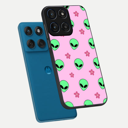  Cosmic Cute Crush phone case For Moto Edge 60 showing premium glass back cover with detailed artwork
