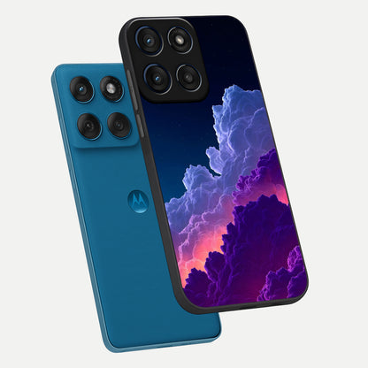  Dreamy Cloud Skies phone case For Moto Edge 60 showing premium glass back cover with detailed artwork