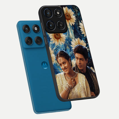  Eternal Love Story phone case For Moto Edge 60 showing premium glass back cover with detailed artwork