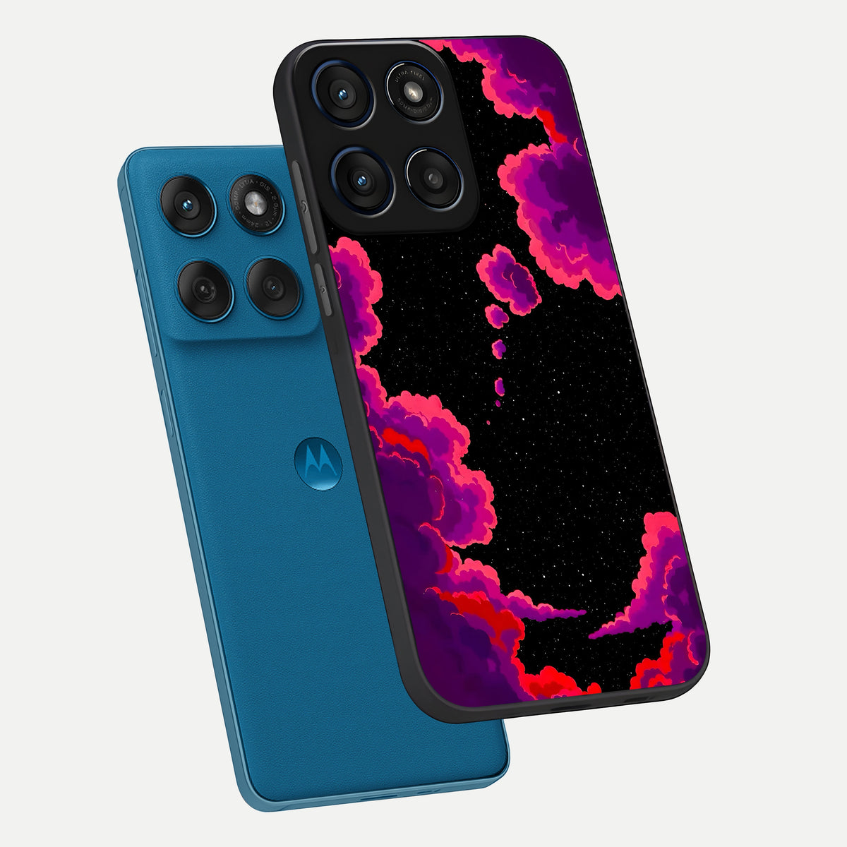  Galaxy Dream Frame phone case For Moto Edge 60 showing premium glass back cover with detailed artwork