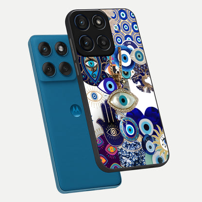  Mystic Charm Eye phone case For Moto Edge 60 showing premium glass back cover with detailed artwork