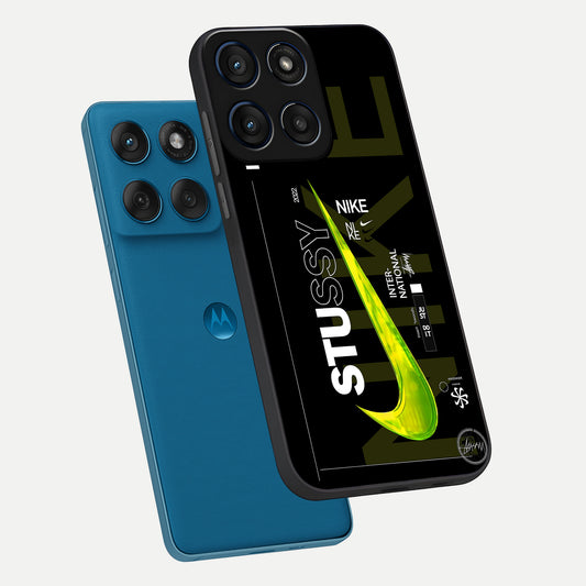  Neon Street Edition phone case For Moto Edge 60 showing premium glass back cover with detailed artwork