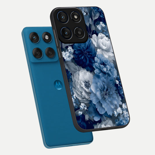  Royal Bloom Garden phone case For Moto Edge 60 showing premium glass back cover with detailed artwork