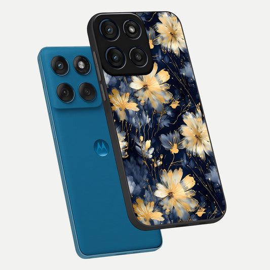  Royal Petal Dream phone case For Moto Edge 60 showing premium glass back cover with detailed artwork