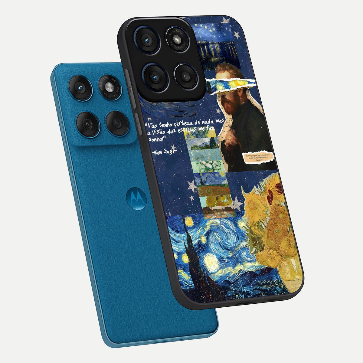  Starry Dream Vision phone case For Moto Edge 60 showing premium glass back cover with detailed artwork