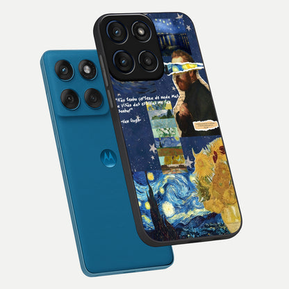 Starry Dream Vision phone case For Moto Edge 60 showing premium glass back cover with detailed artwork