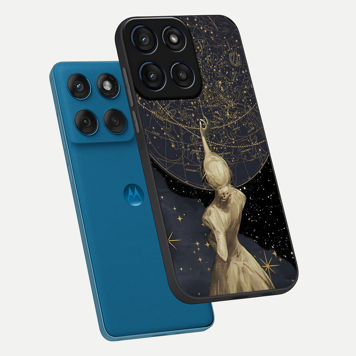  Taylor Swift Girl phone case For Moto Edge 60 showing premium glass back cover with detailed artwork