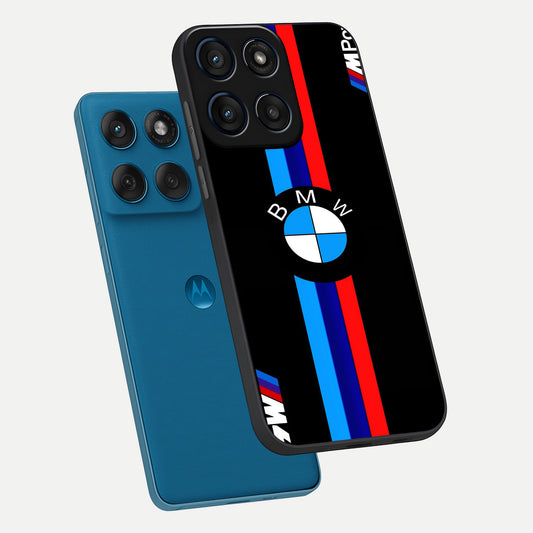  Turbo BMW Beast phone case For Moto Edge 60 showing premium glass back cover with detailed artwork