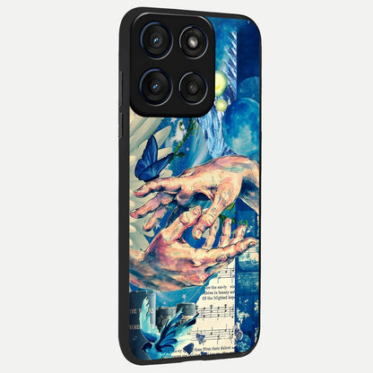  Aesthetic Divider back cover For Moto Edge 60 slim fit glass case with vibrant aesthetic design