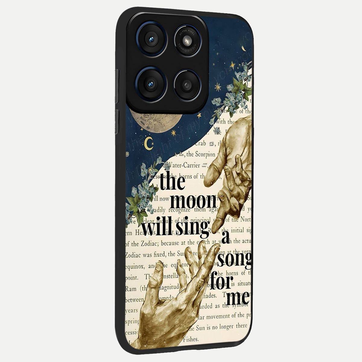  Aesthetic Divine back cover For Moto Edge 60 slim fit glass case with vibrant aesthetic design
