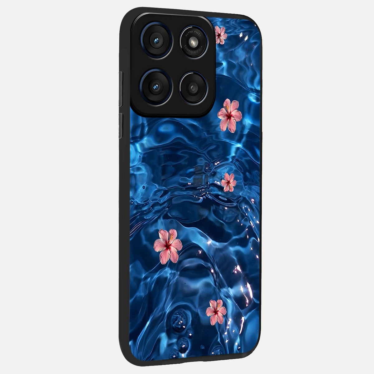  Bloom Thread Art back cover For Moto Edge 60 slim fit glass case with vibrant aesthetic design