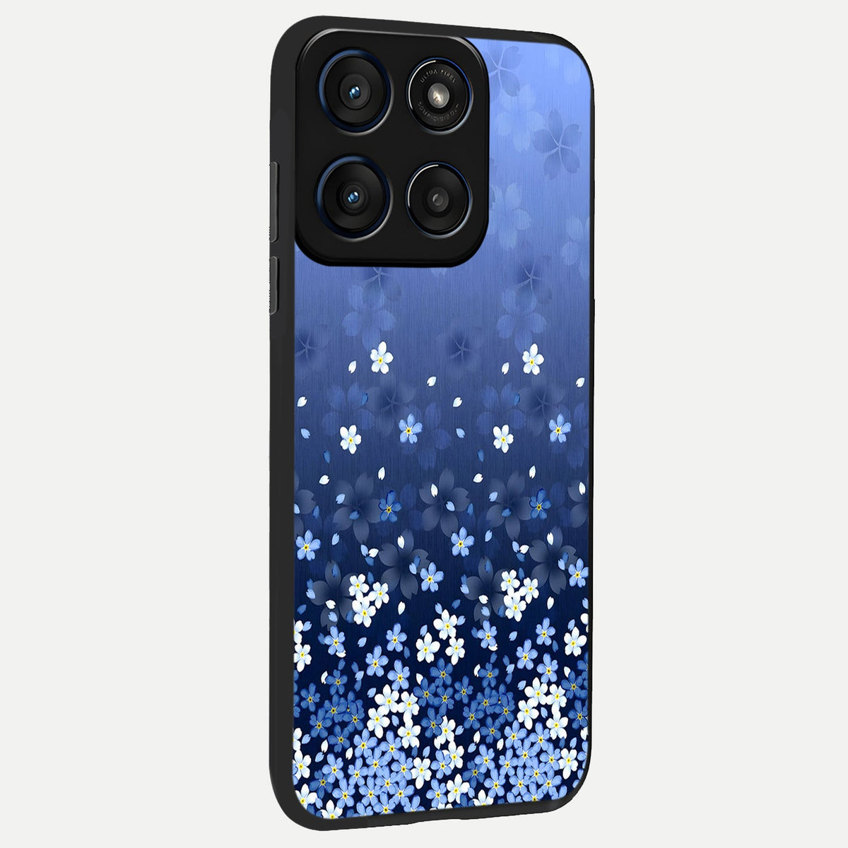  Blue Starry back cover For Moto Edge 60 slim fit glass case with vibrant aesthetic design
