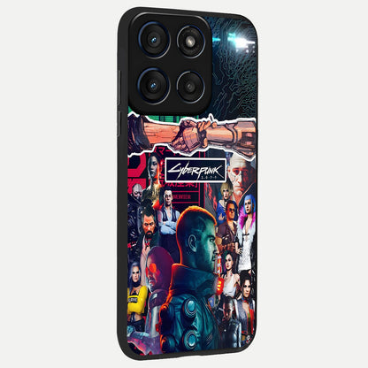  CYBERPUNK Legacy back cover For Moto Edge 60 slim fit glass case with vibrant aesthetic design
