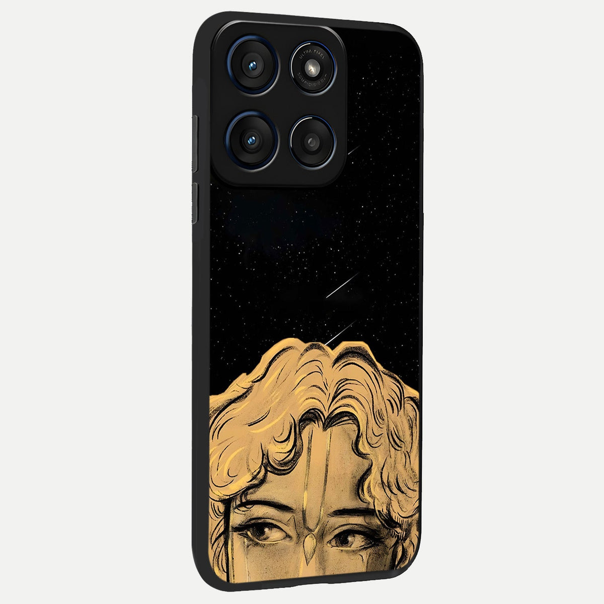  Celestial Gods Plan back cover For Moto Edge 60 slim fit glass case with vibrant aesthetic design