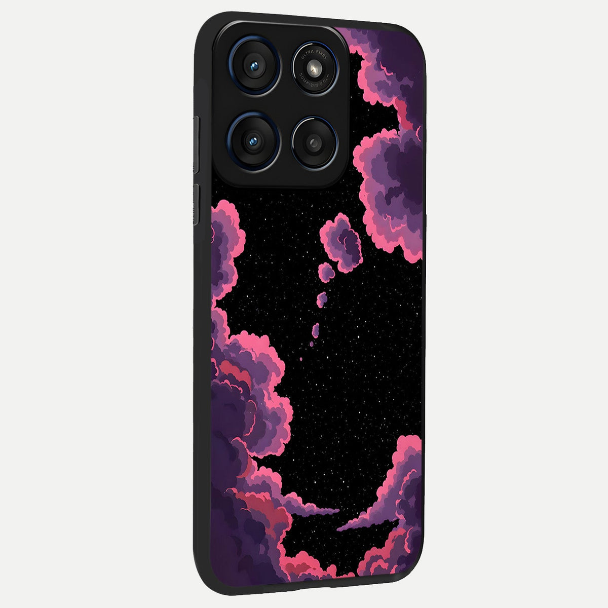  Cosmic Cloud Journey back cover For Moto Edge 60 slim fit glass case with vibrant aesthetic design