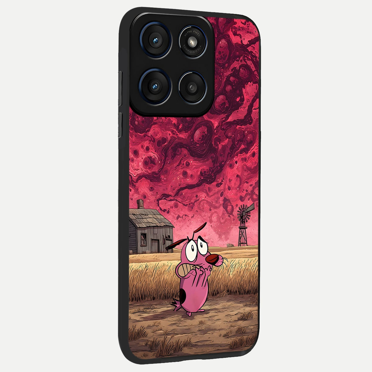  Courage Under Sky back cover For Moto Edge 60 slim fit glass case with vibrant aesthetic design