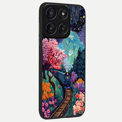  Digital Art back cover For Moto Edge 60 slim fit glass case with vibrant aesthetic design
