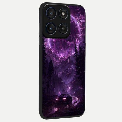  Eternal Cosmic Drive back cover For Moto Edge 60 slim fit glass case with vibrant aesthetic design