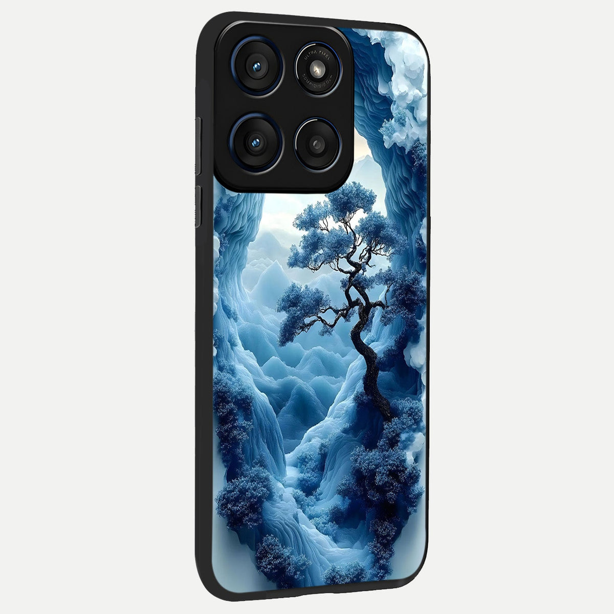  Frozen Serenity Gate back cover For Moto Edge 60 slim fit glass case with vibrant aesthetic design