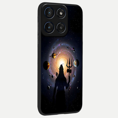  Galactic Shiva Vision back cover For Moto Edge 60 slim fit glass case with vibrant aesthetic design