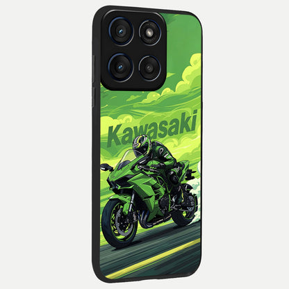  Greenery Sky back cover For Moto Edge 60 slim fit glass case with vibrant aesthetic design