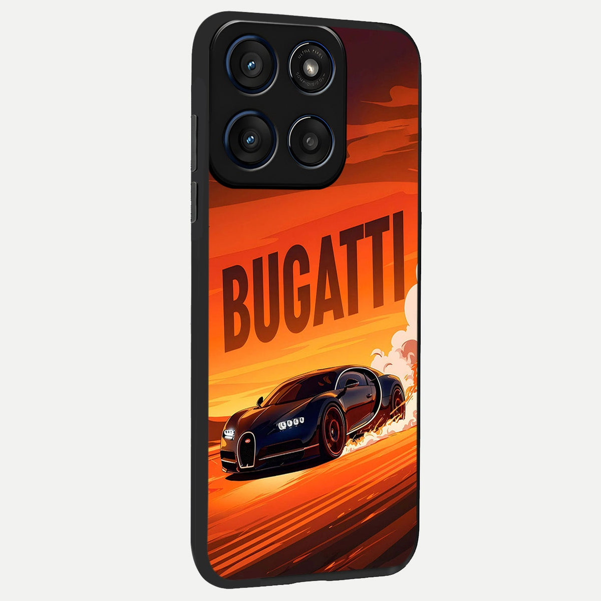  Inferno Bugatti Storm back cover For Moto Edge 60 slim fit glass case with vibrant aesthetic design