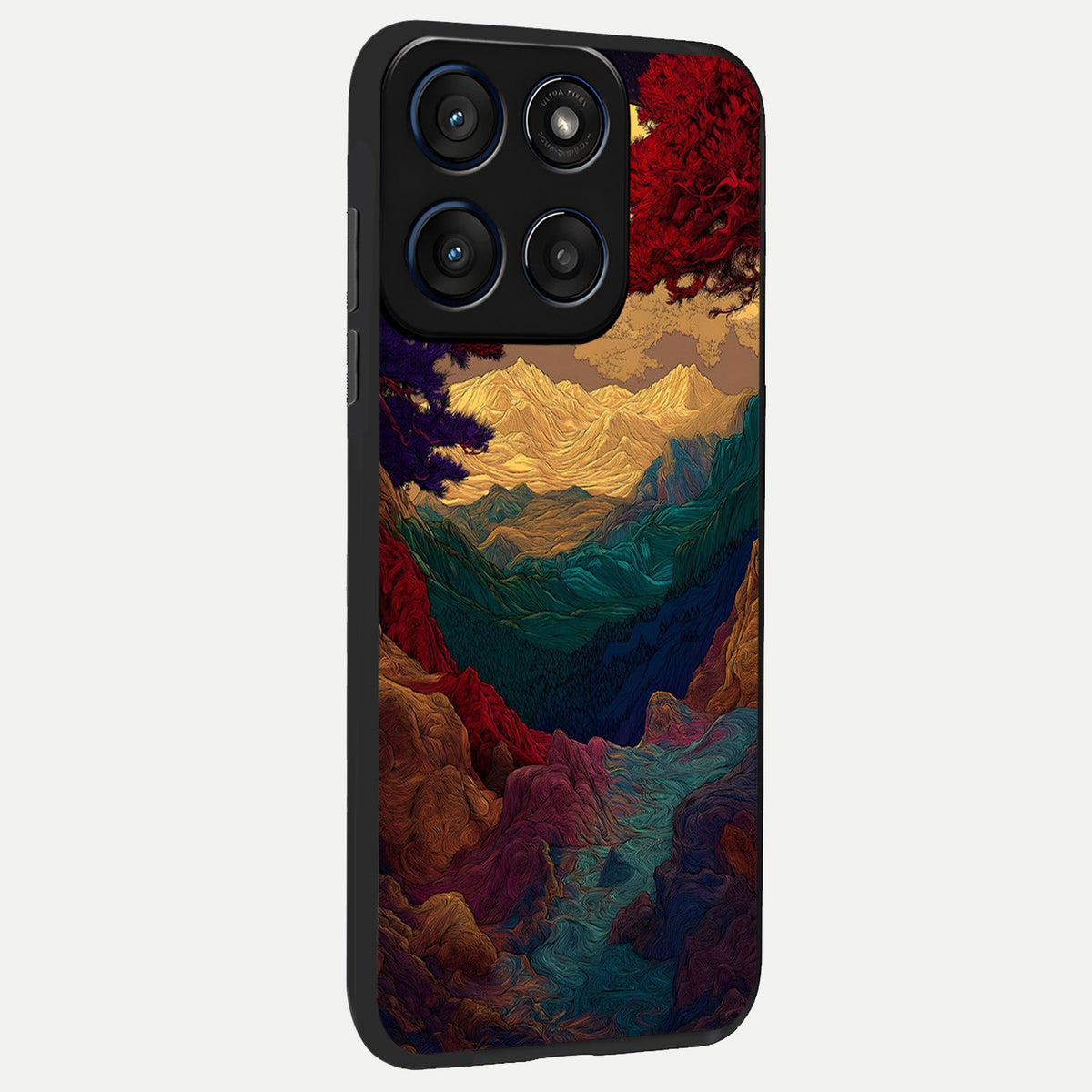  Mystic Valley Light back cover For Moto Edge 60 slim fit glass case with vibrant aesthetic design