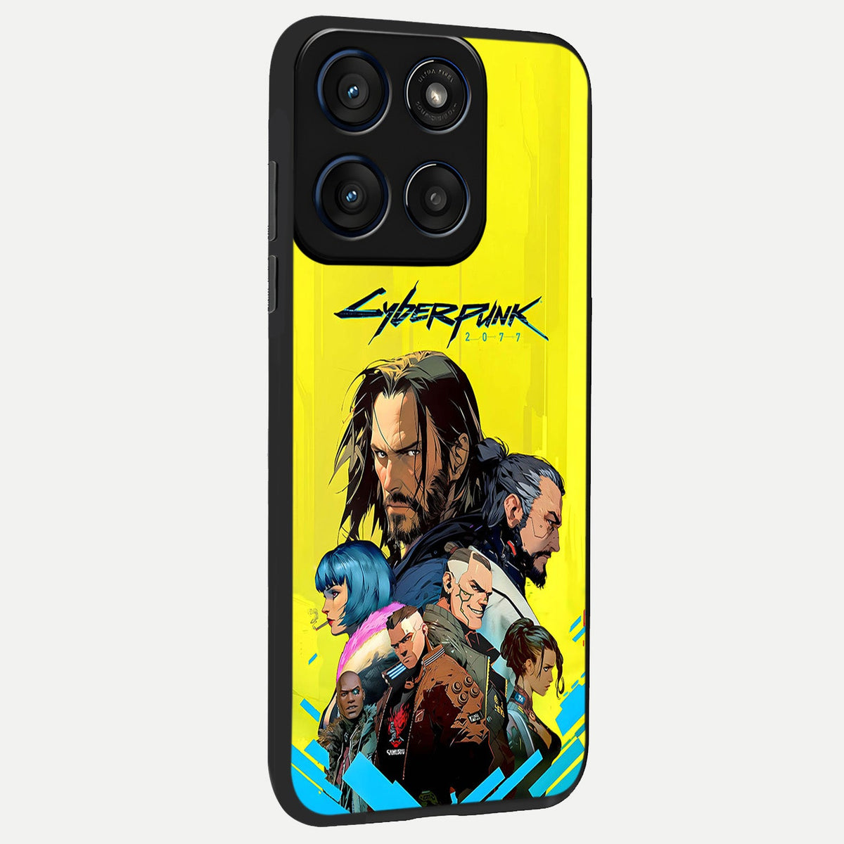  Neon Rebel Genesis back cover For Moto Edge 60 slim fit glass case with vibrant aesthetic design
